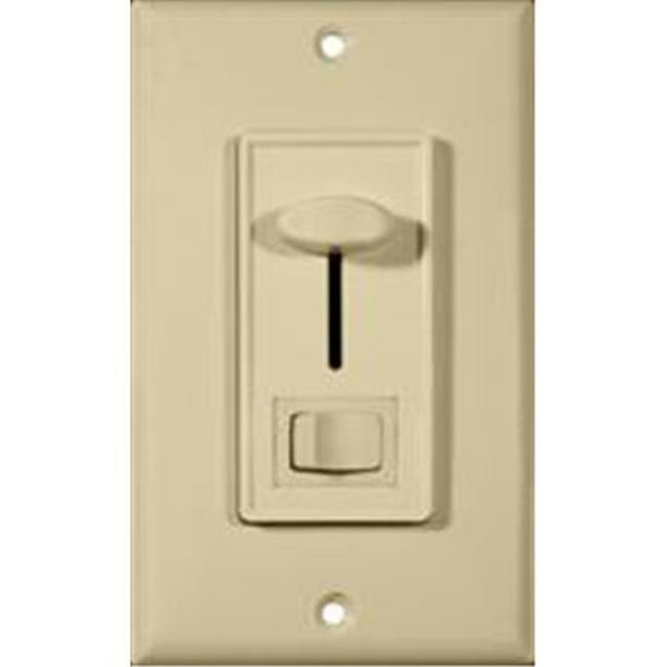 Slide Dimmer With On Off Switch 3 Way Incandescent 700W Ivory